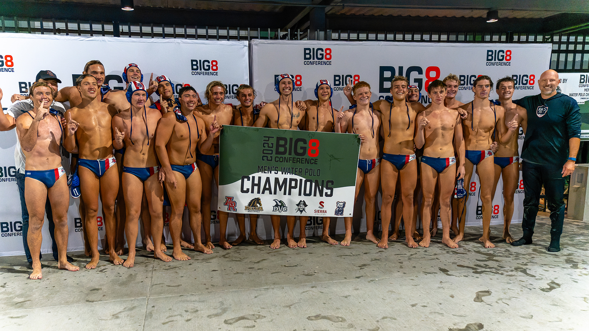 Men's Water Polo Captures Back-to-Back Big 8 Conference Championships